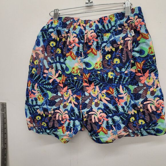 Nike Electric Men's Size XL Floral Icon 7" Swim Shorts Blue Green - Picture 2 of 13